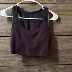 All in Motion Black Crop Top